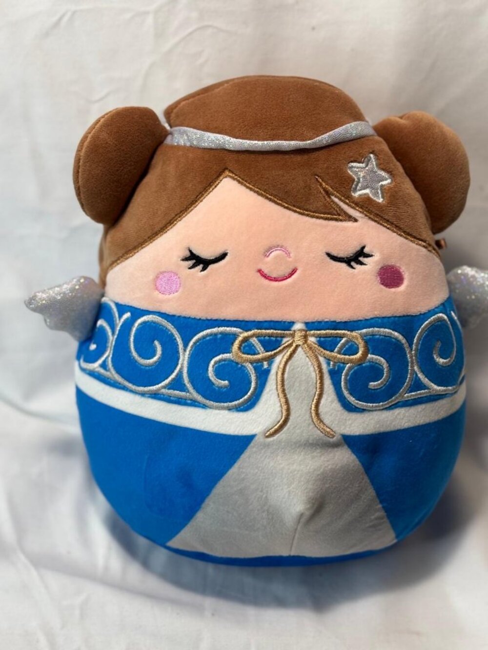 Squishmallow Hetty the Christmas Angel 8" Plush Brown "Original" Kellytoy NEW